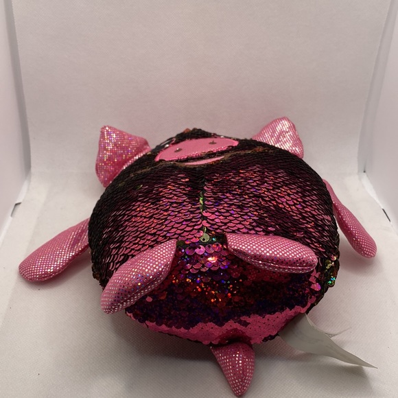 Shimmeez Pig Flip Sequins Stuffed Animal Toy 8” - Picture 6 of 9
